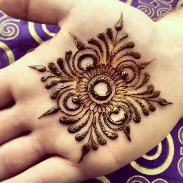 Centre Palm Mehndi Designs