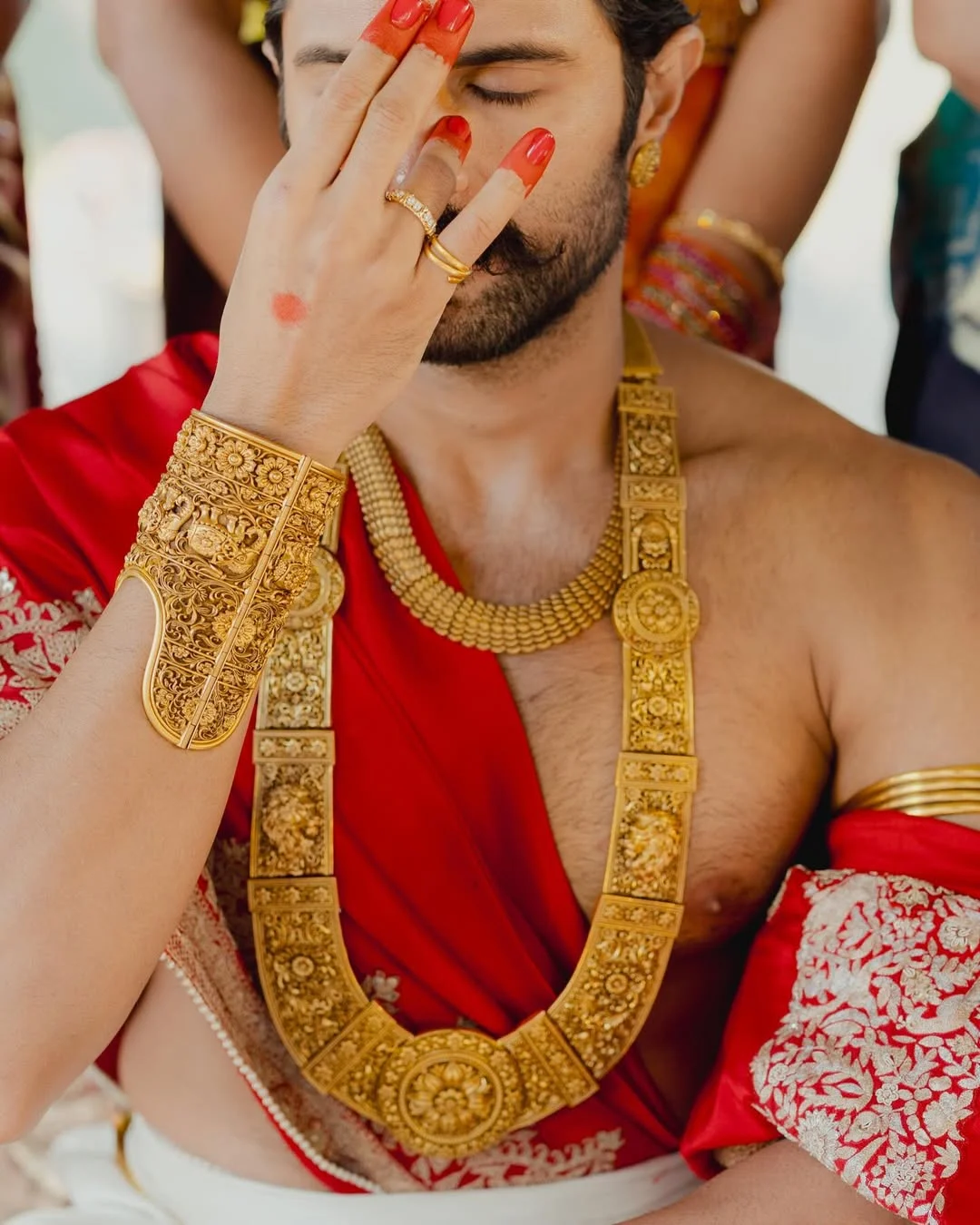 Groom traditional look