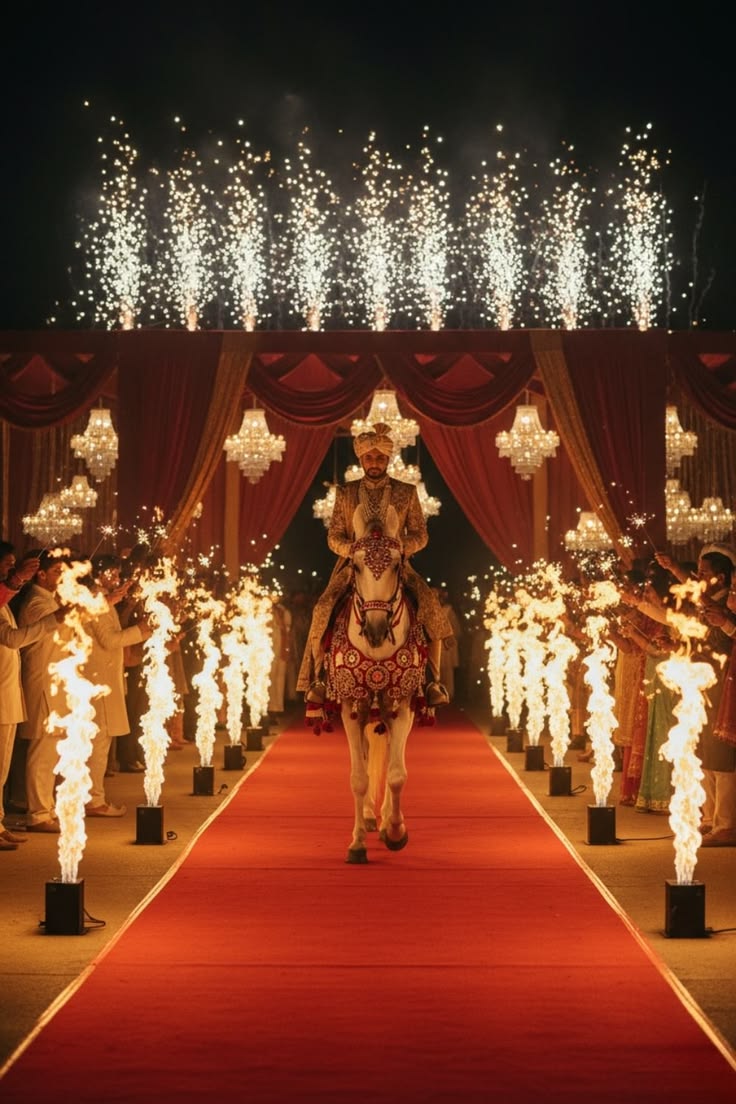 Ghodi Entry with Fake LED Fire