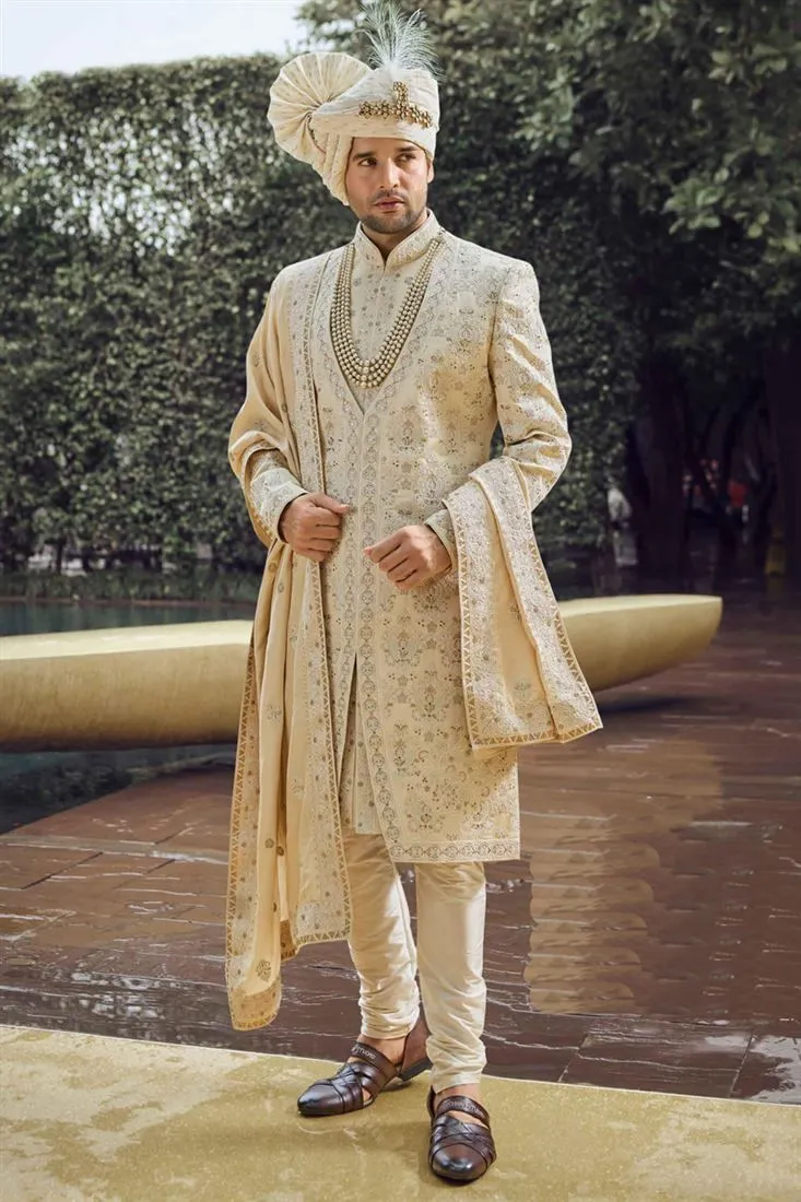 achkan sherwani for groom