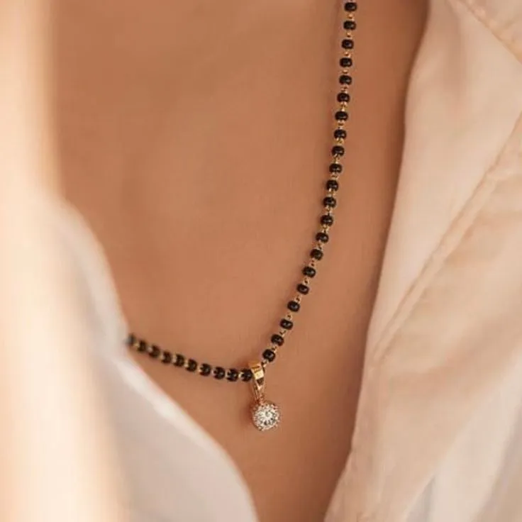 modern small mangalsutra designs in gold images