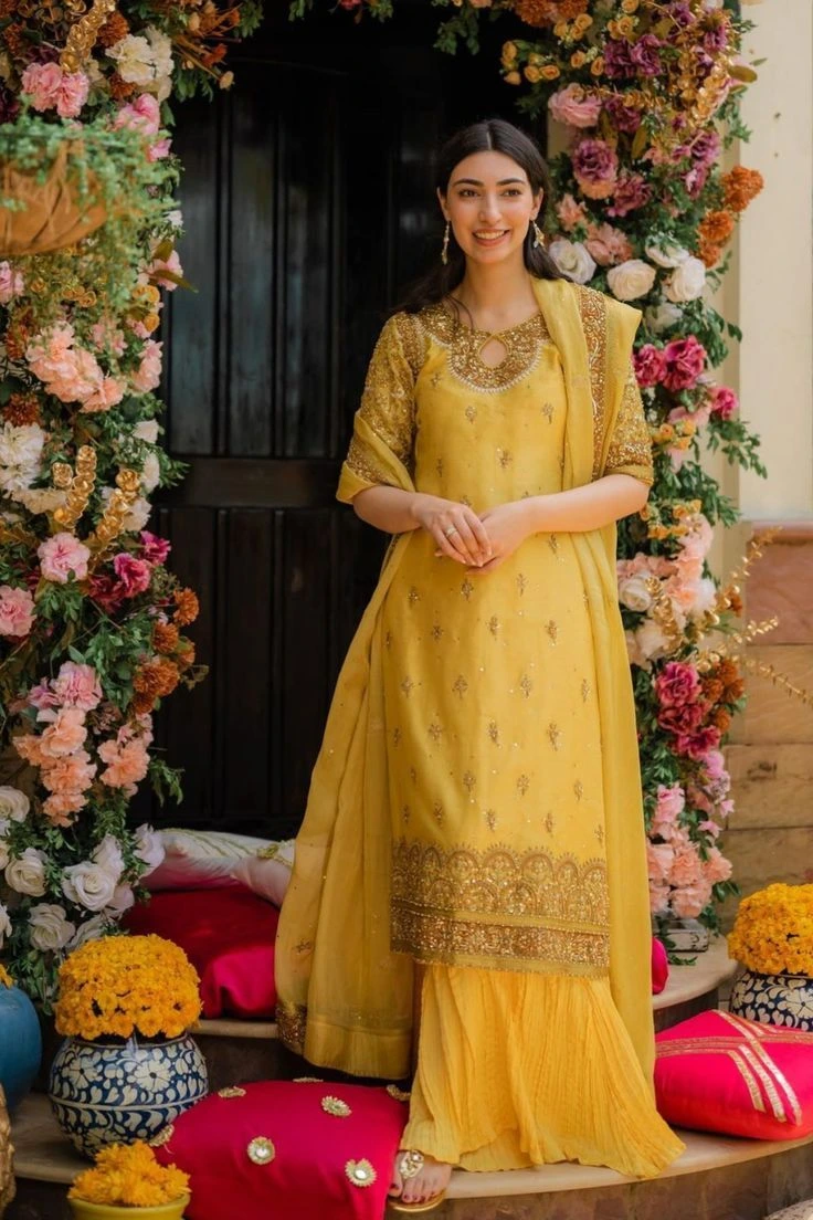Simple dress ideas for haldi function
