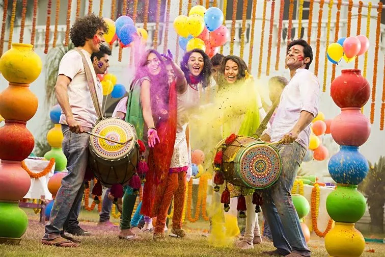 Farmhouse holi celebration in Delhi