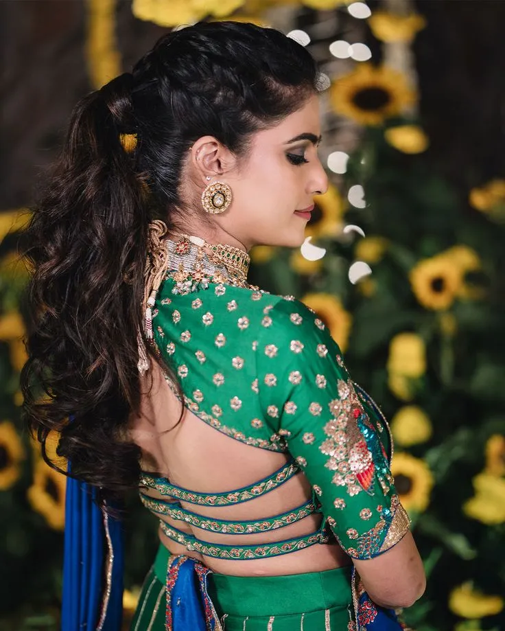 multiple straps back blouse design