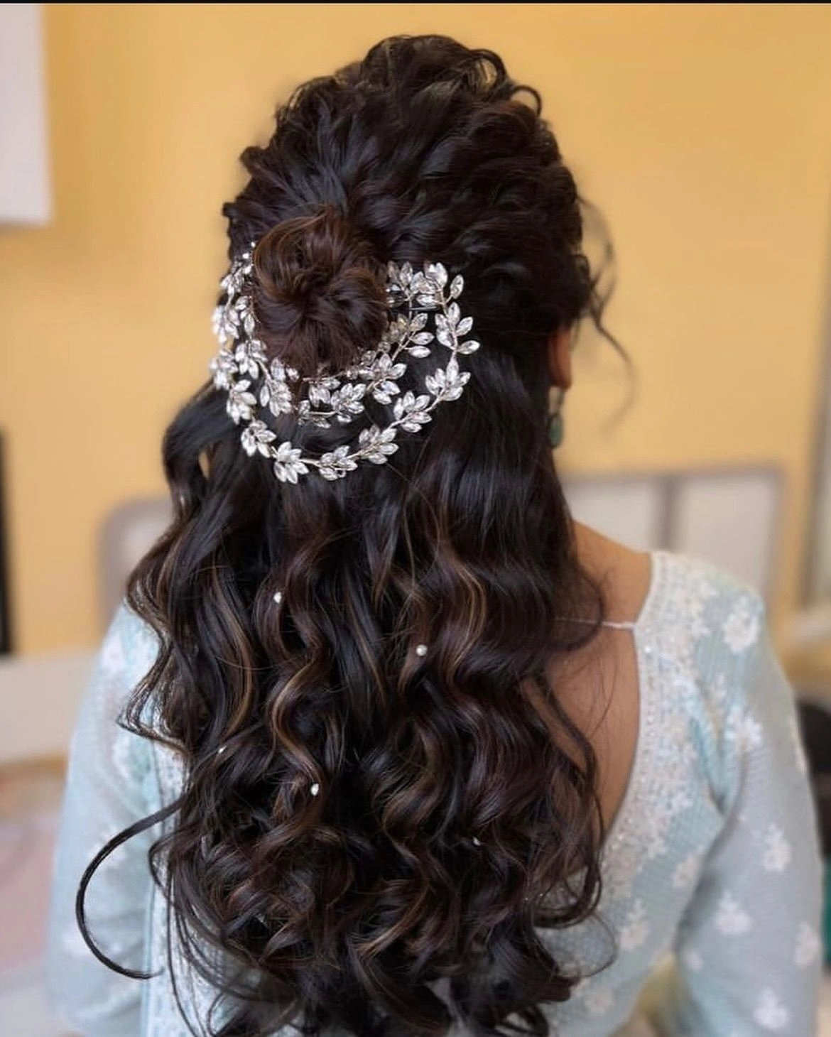 artificial hair braids with traditional hair accessories