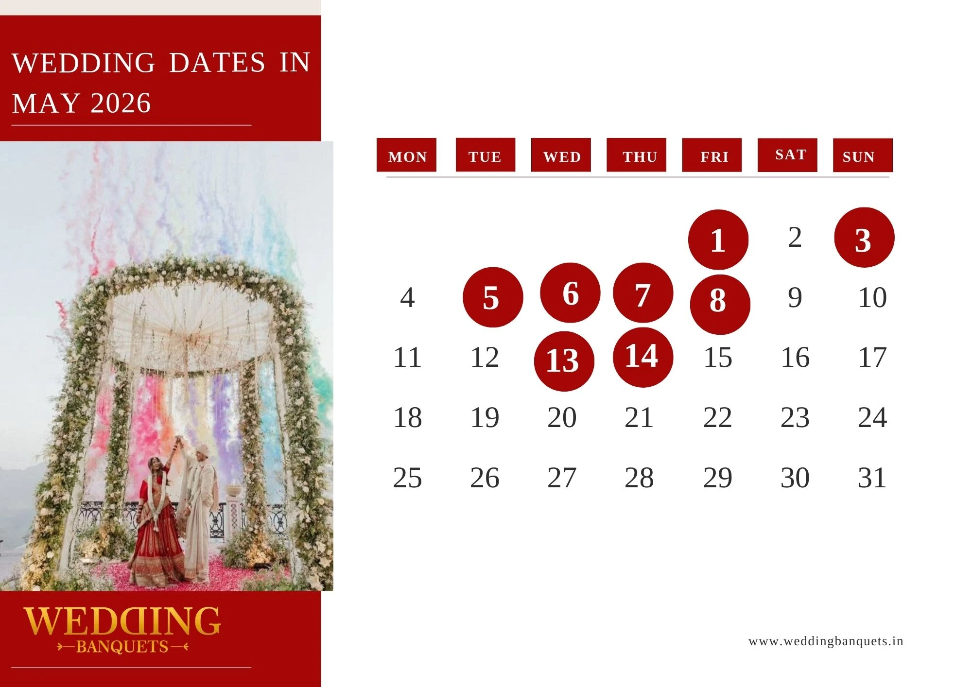 May 2026 Wedding Dates