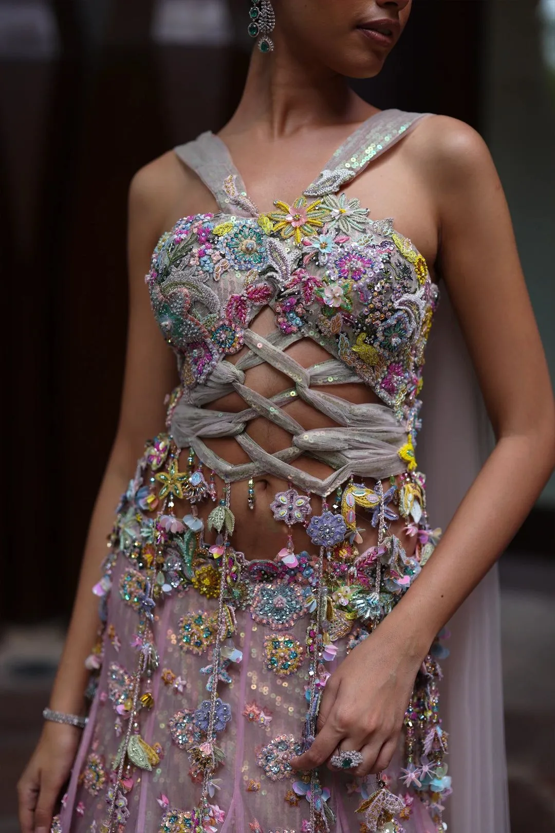 ghagra choli blouse design