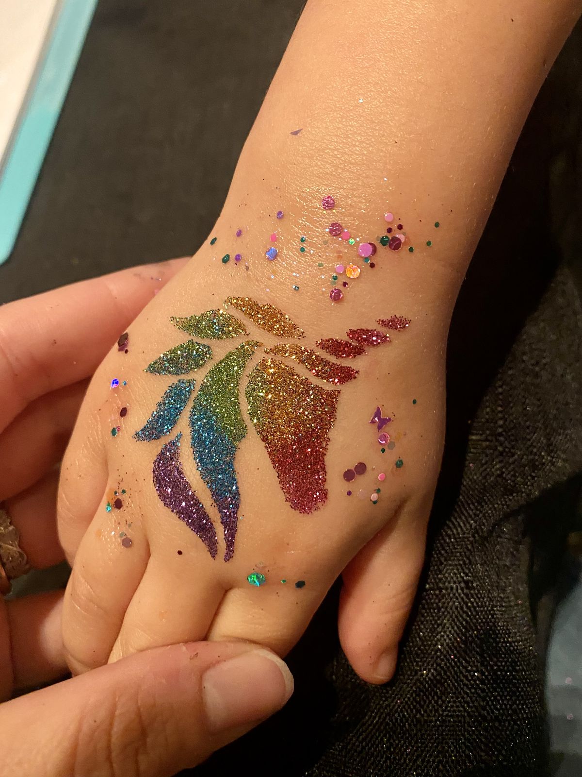 Sparkling Glitter Henna Ideas for Kids