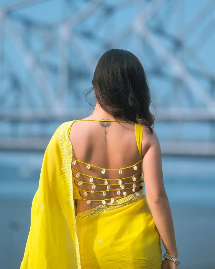 Multiple doris back blouse designs