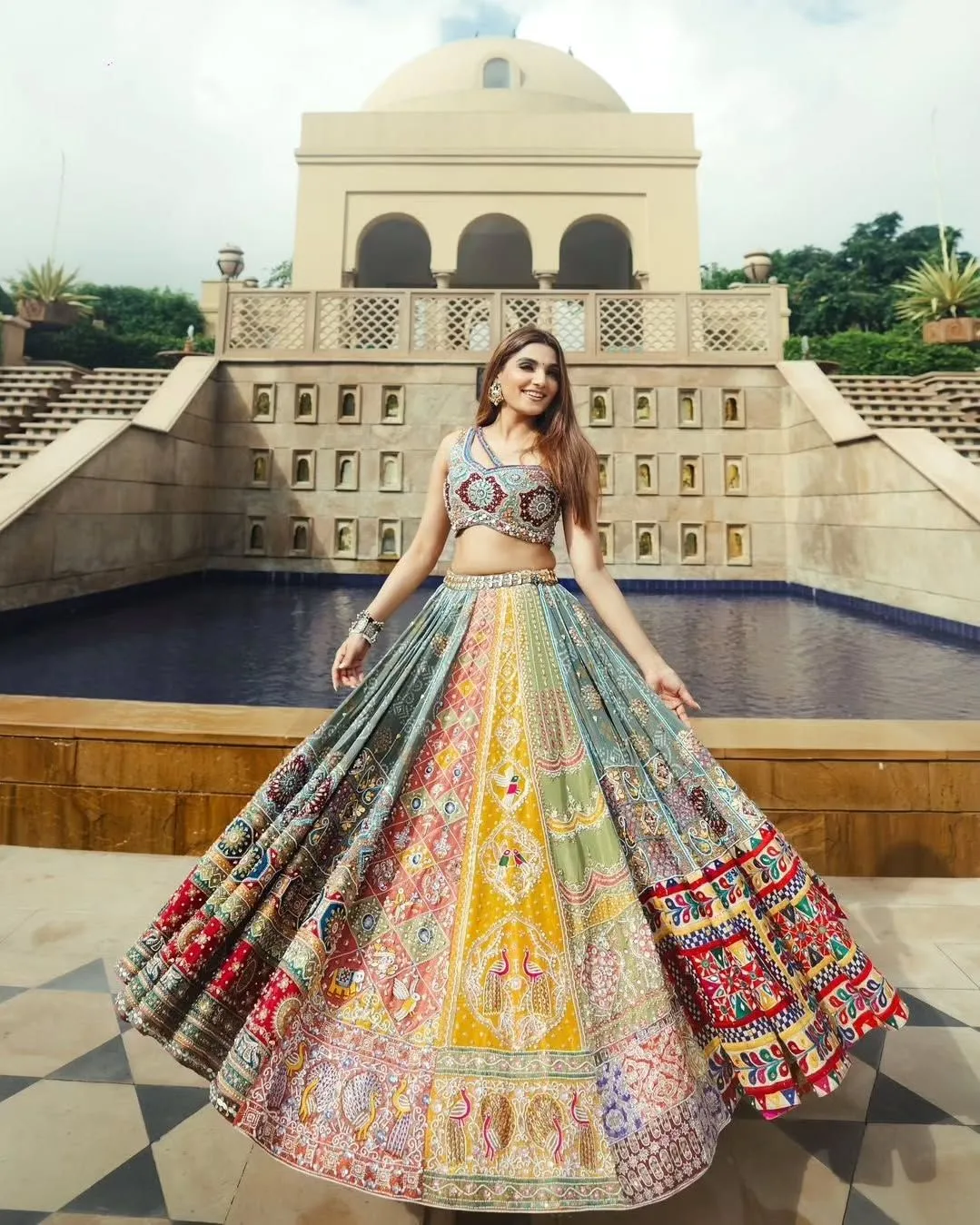 Jaipuri gota patti bridal lehenga