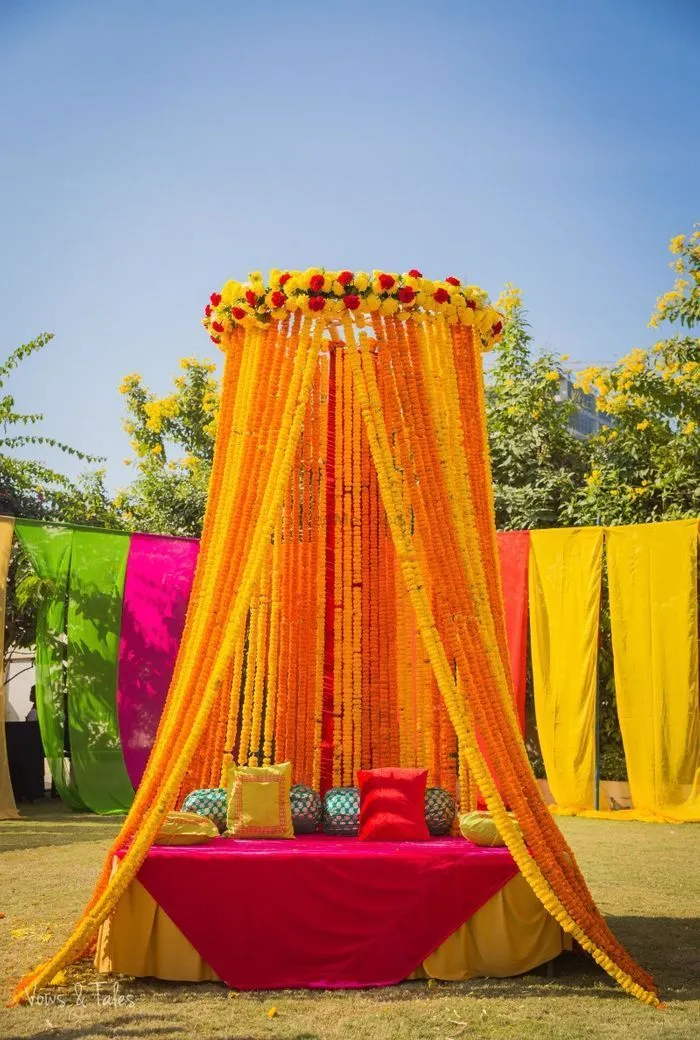 latest decoration ideas for haldi ceremony