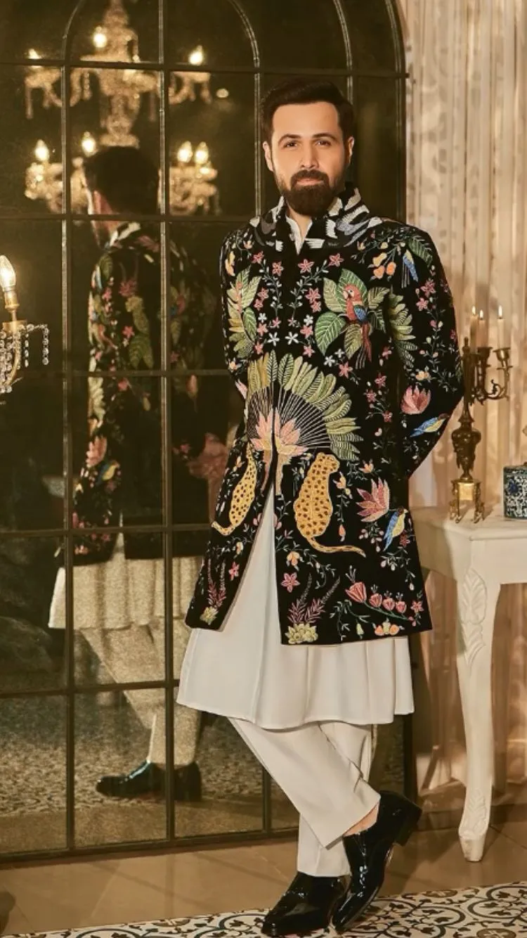 Black sherwani for wedding