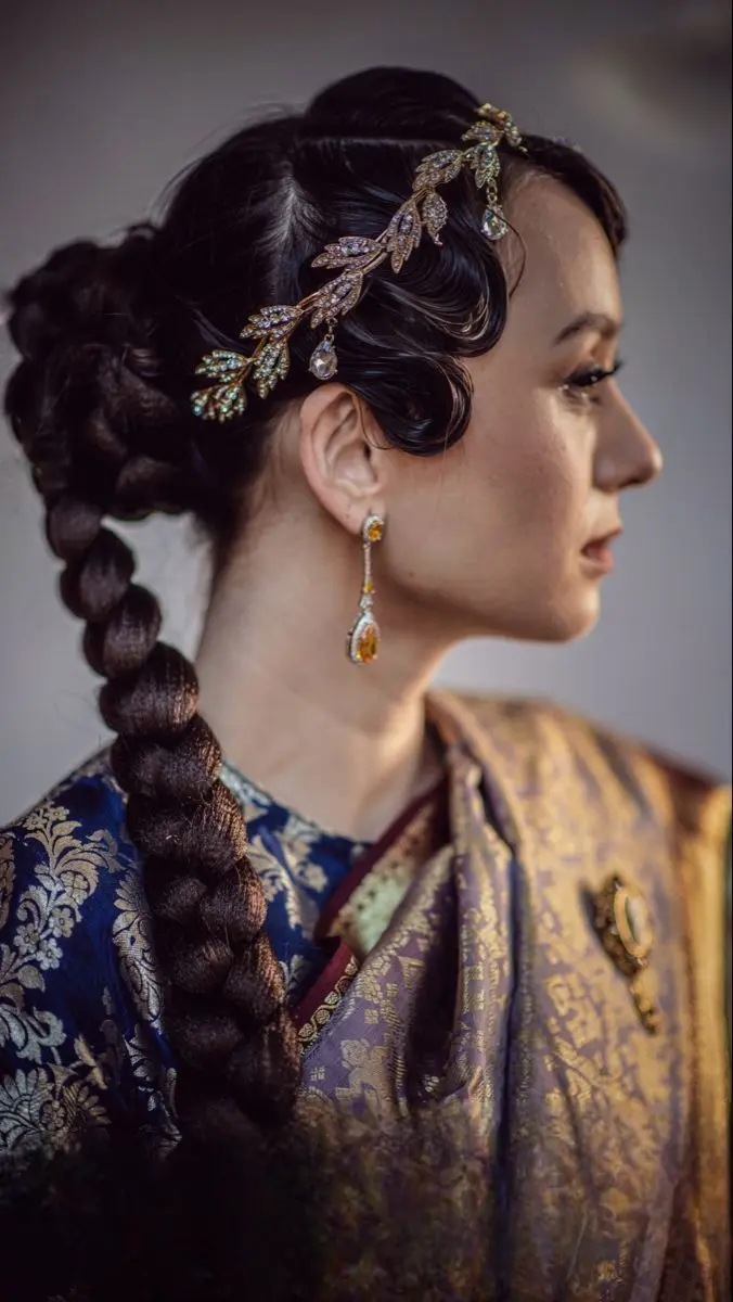 latest bridal hair style for wedding