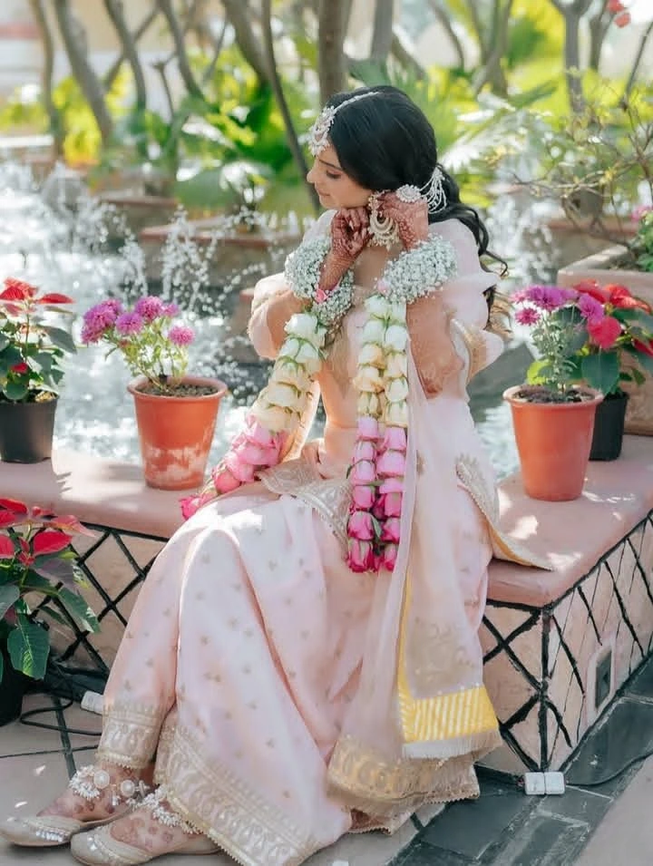 Unique bridal haldi outfit ideas