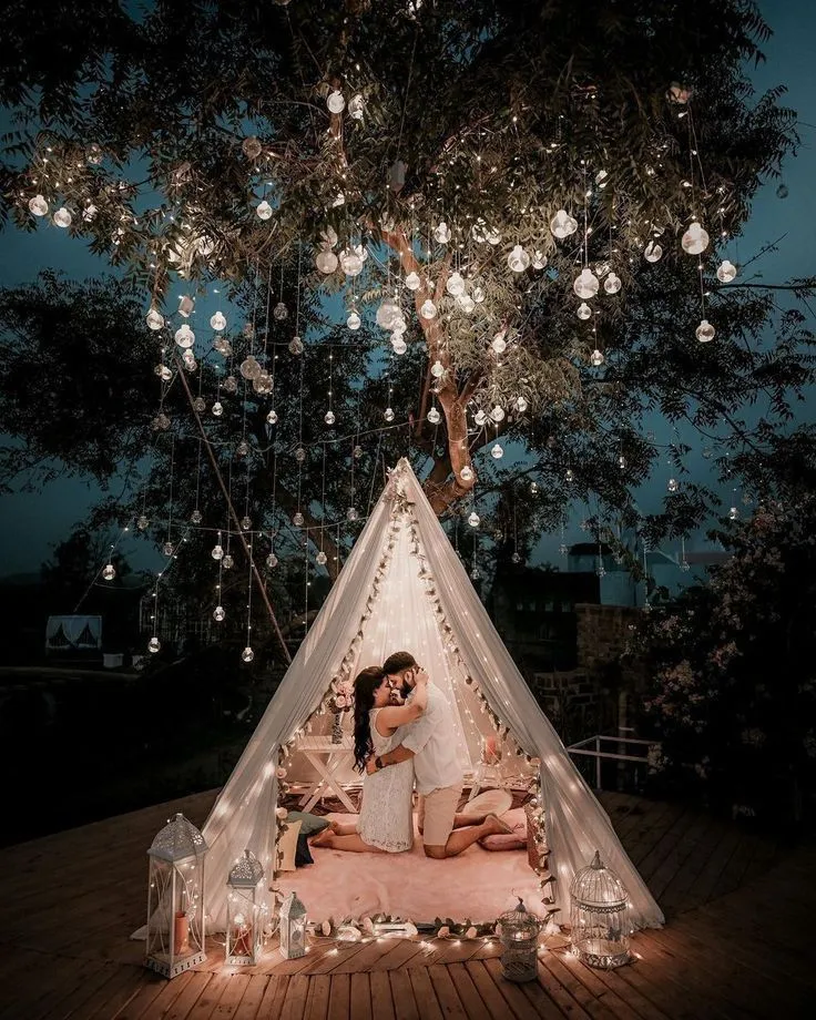 Fairy night romance pre wedding shoot