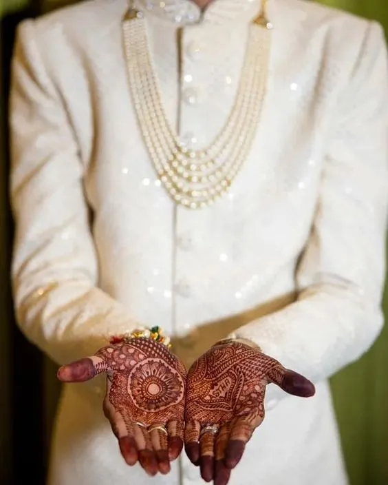 latest groom mehandi designs