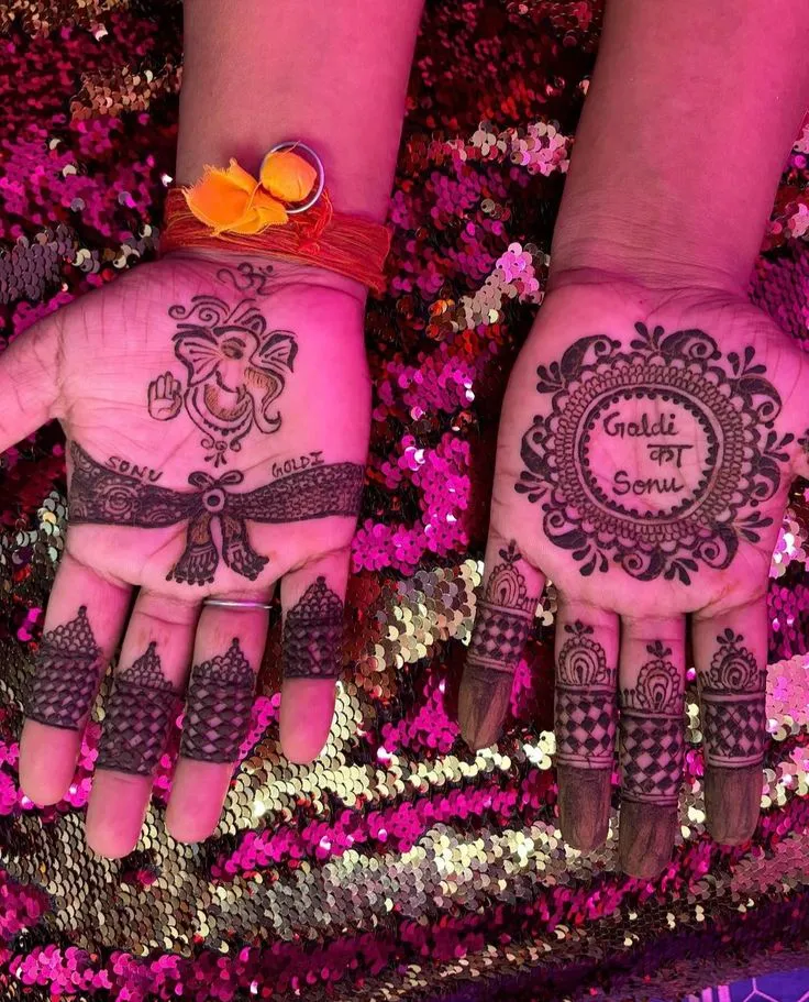 popular groom mehandi designs