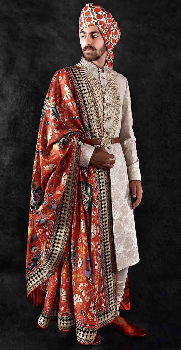 Cream Sherwani for Groom