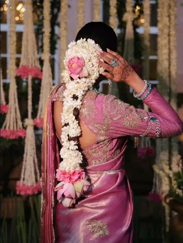Gajra bridal Hairstyle