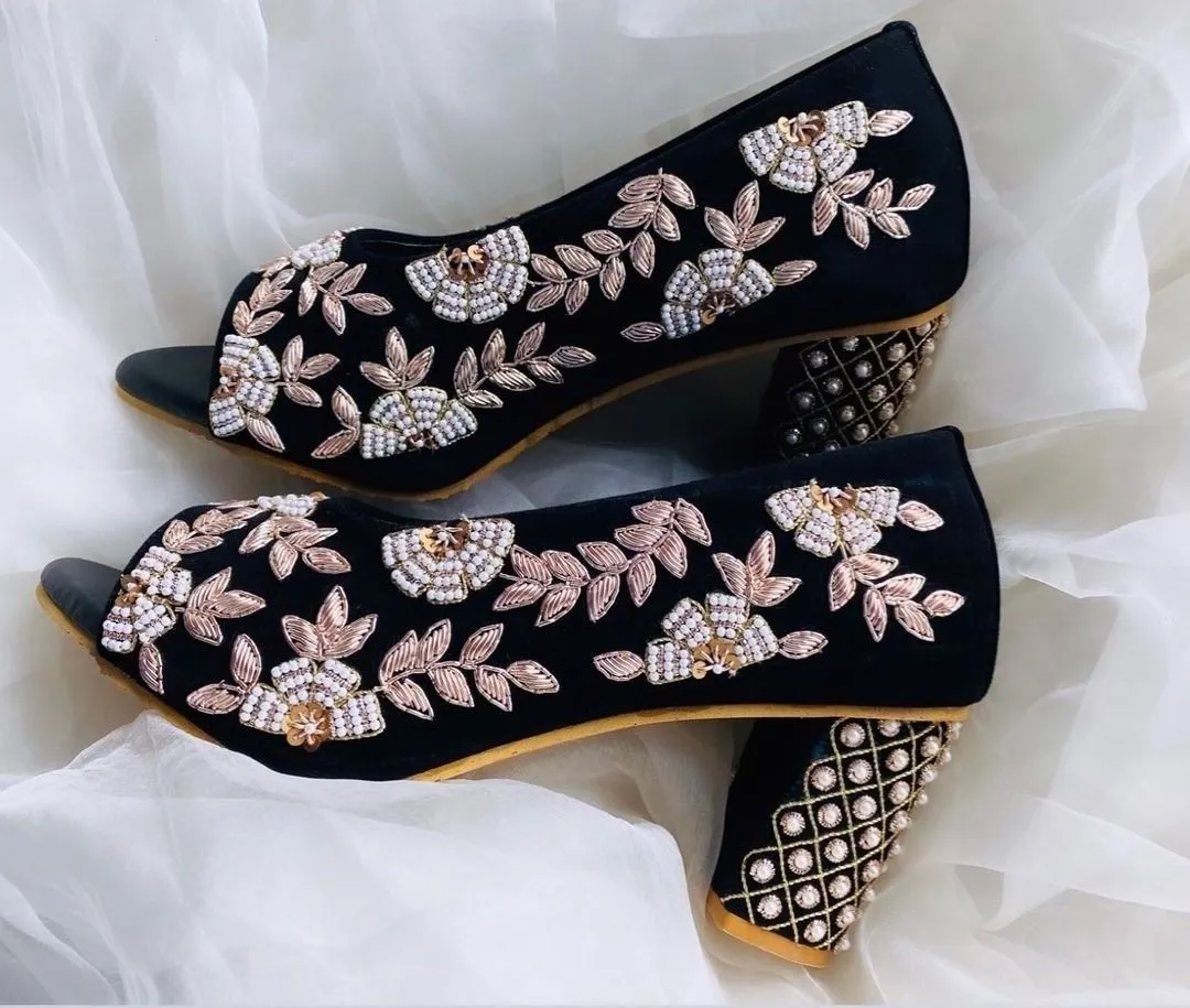 Stylish bridal heels
