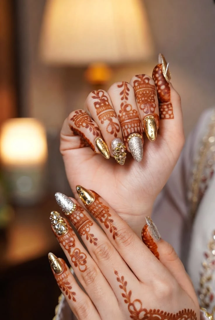 bridal nail art pics