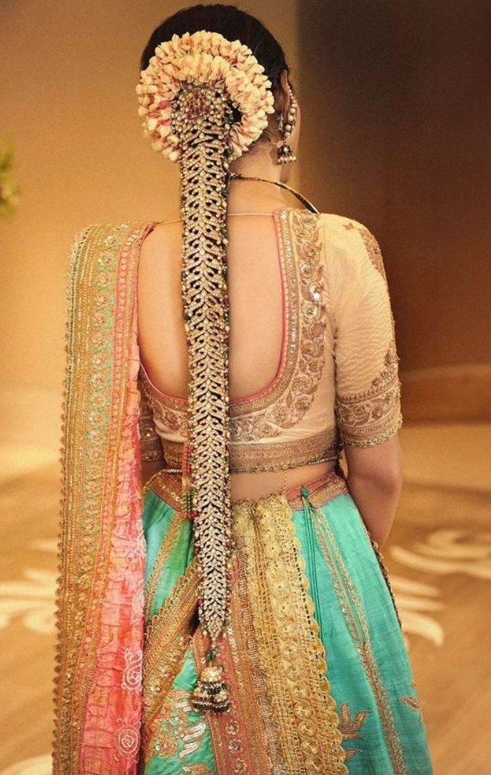 wedding hair accessories for bride with pearl bun jewelry