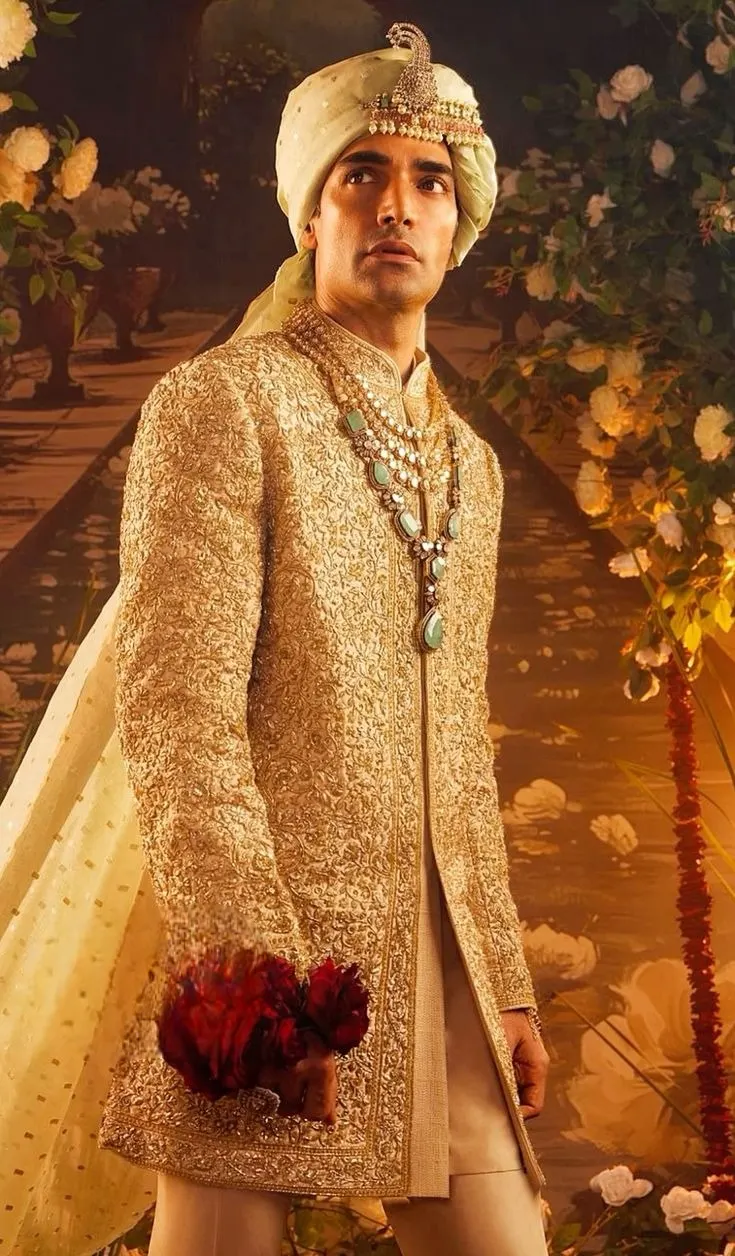 indo western sherwani for groom