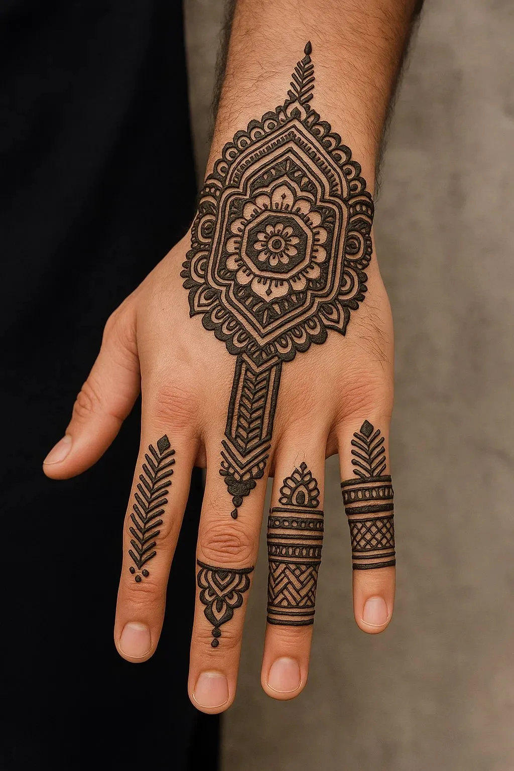 latest groom mehandi design