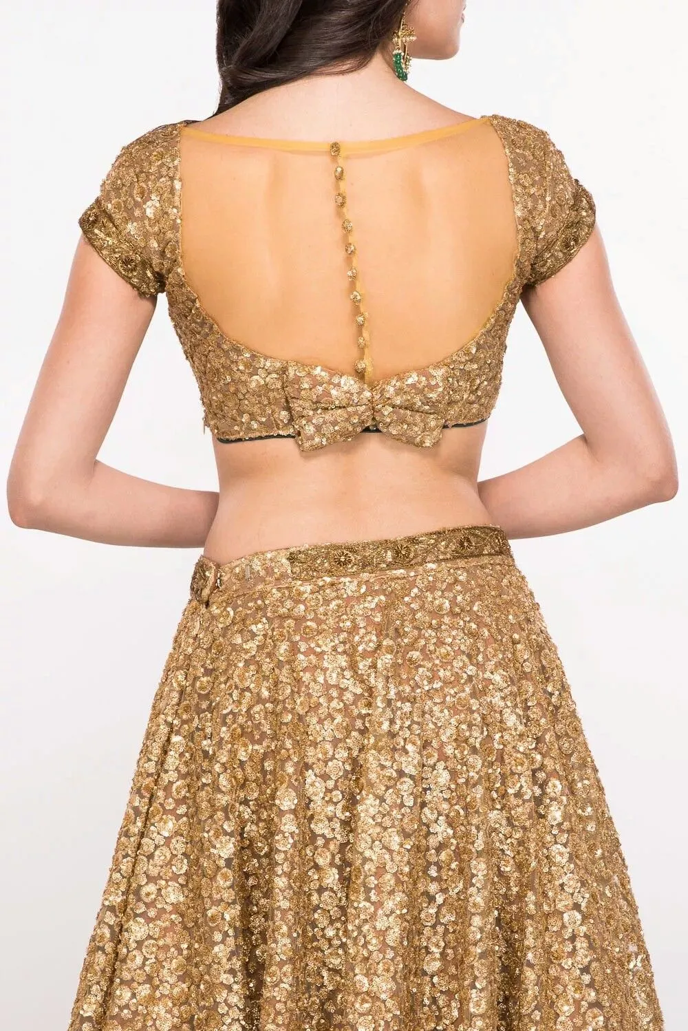 bridal back blouse design