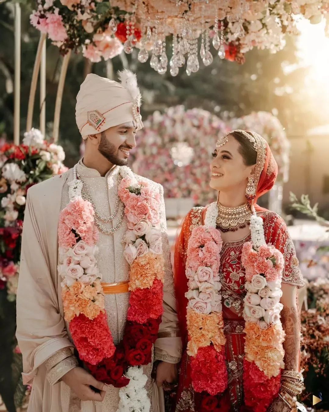 Multicolour Latest Varmala Designs