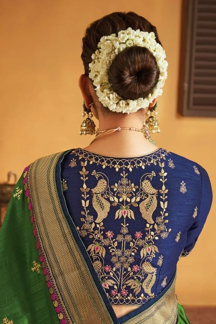 Trending back blouse design