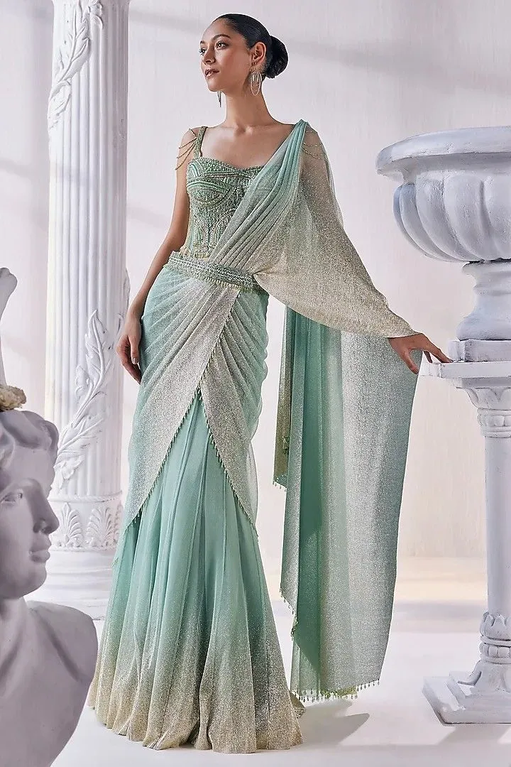Mermaid Bridal saree