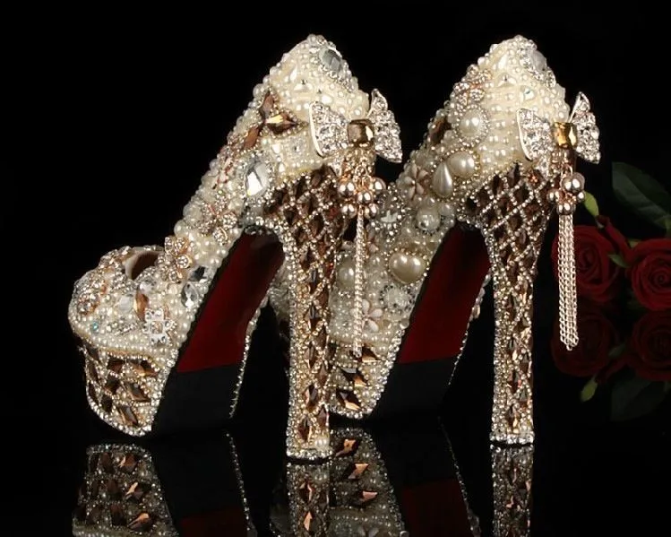 Classic wedding heels