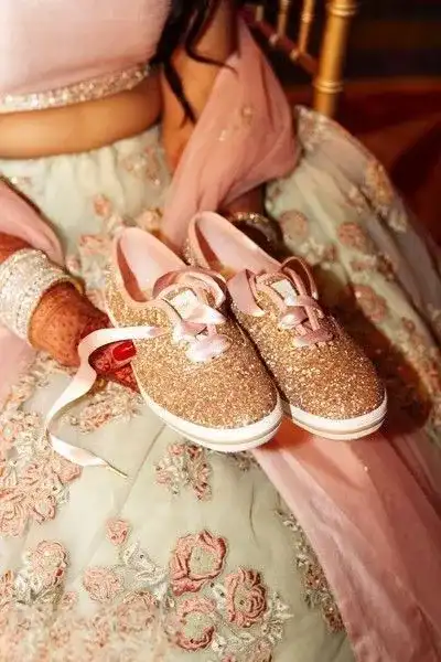 Modern bridal shoes