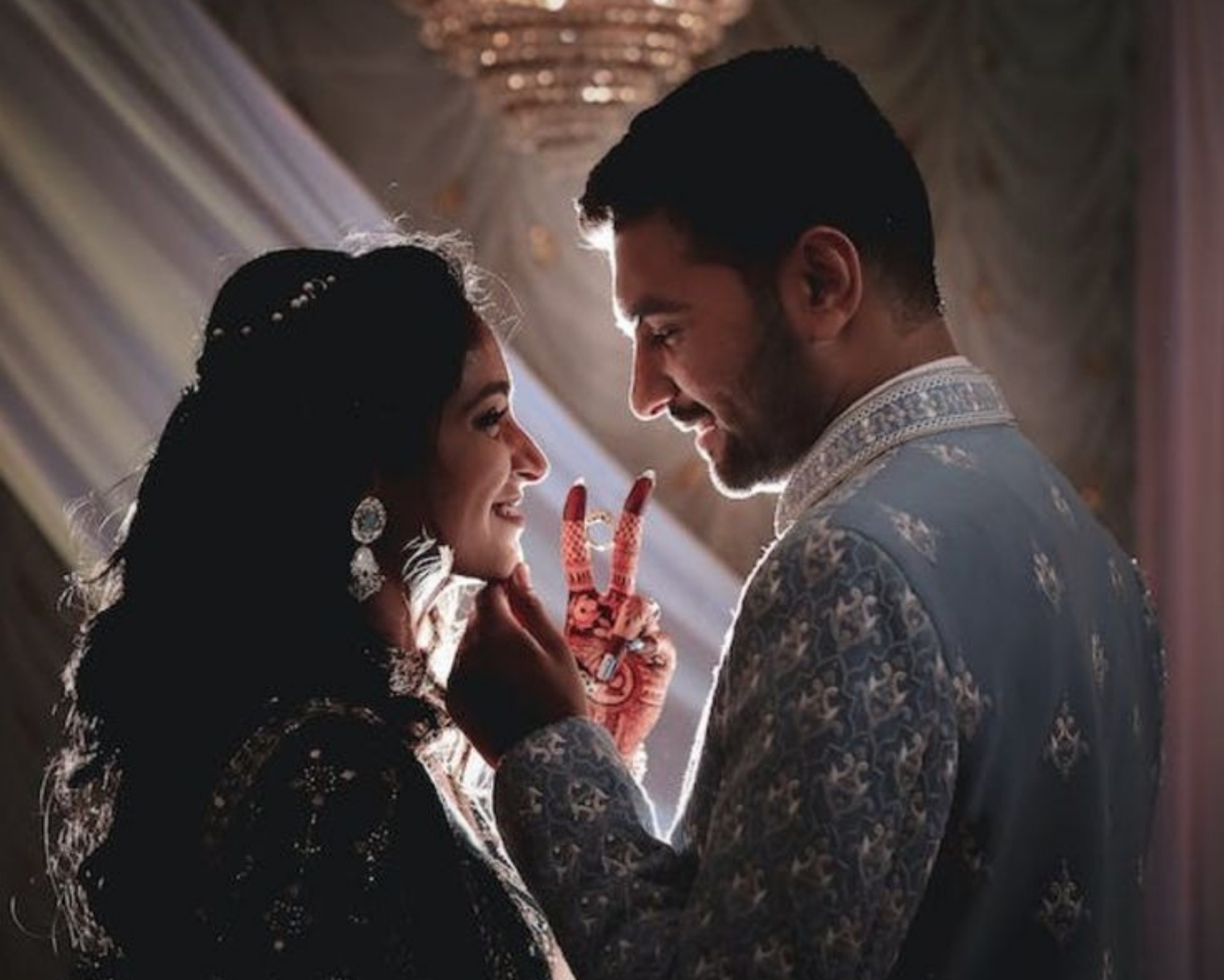 Candid Laughter Shared in a Quiet Moment