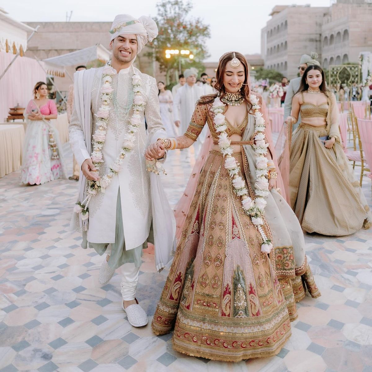 White Lilies Design of Varmala