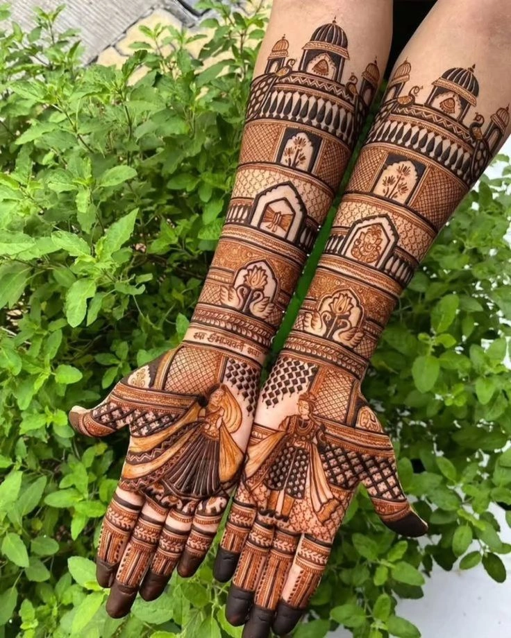 Rajasthani Bridal Full Hand Mehandi Design
