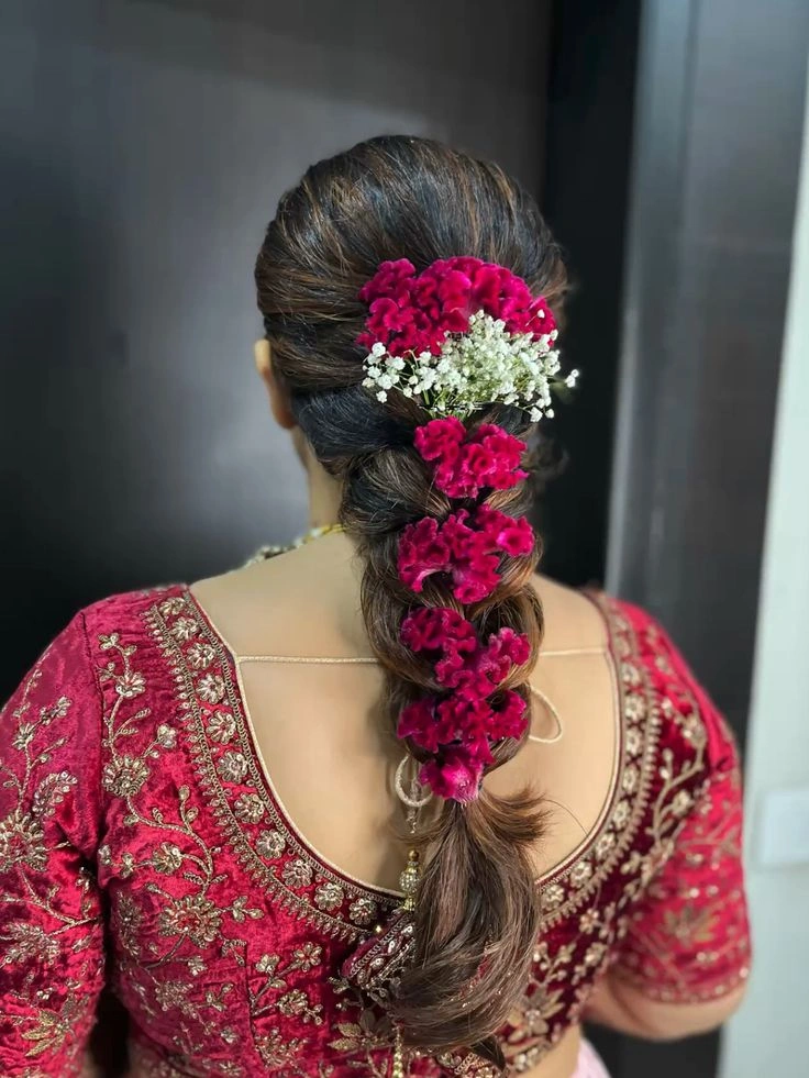 wedding hair vine with open bridal hairstyle