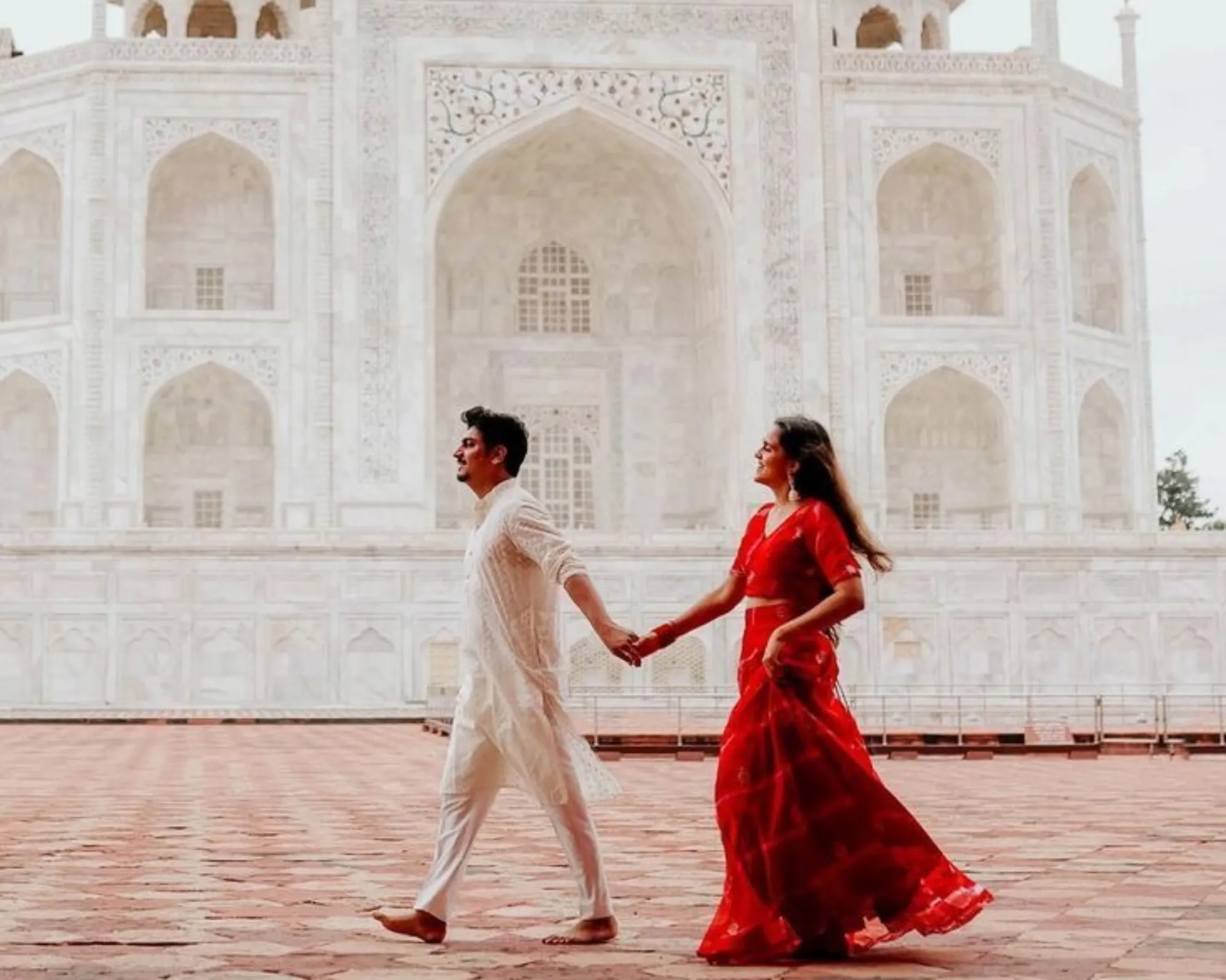 Romantic Walk along the Yamuna Riverfront