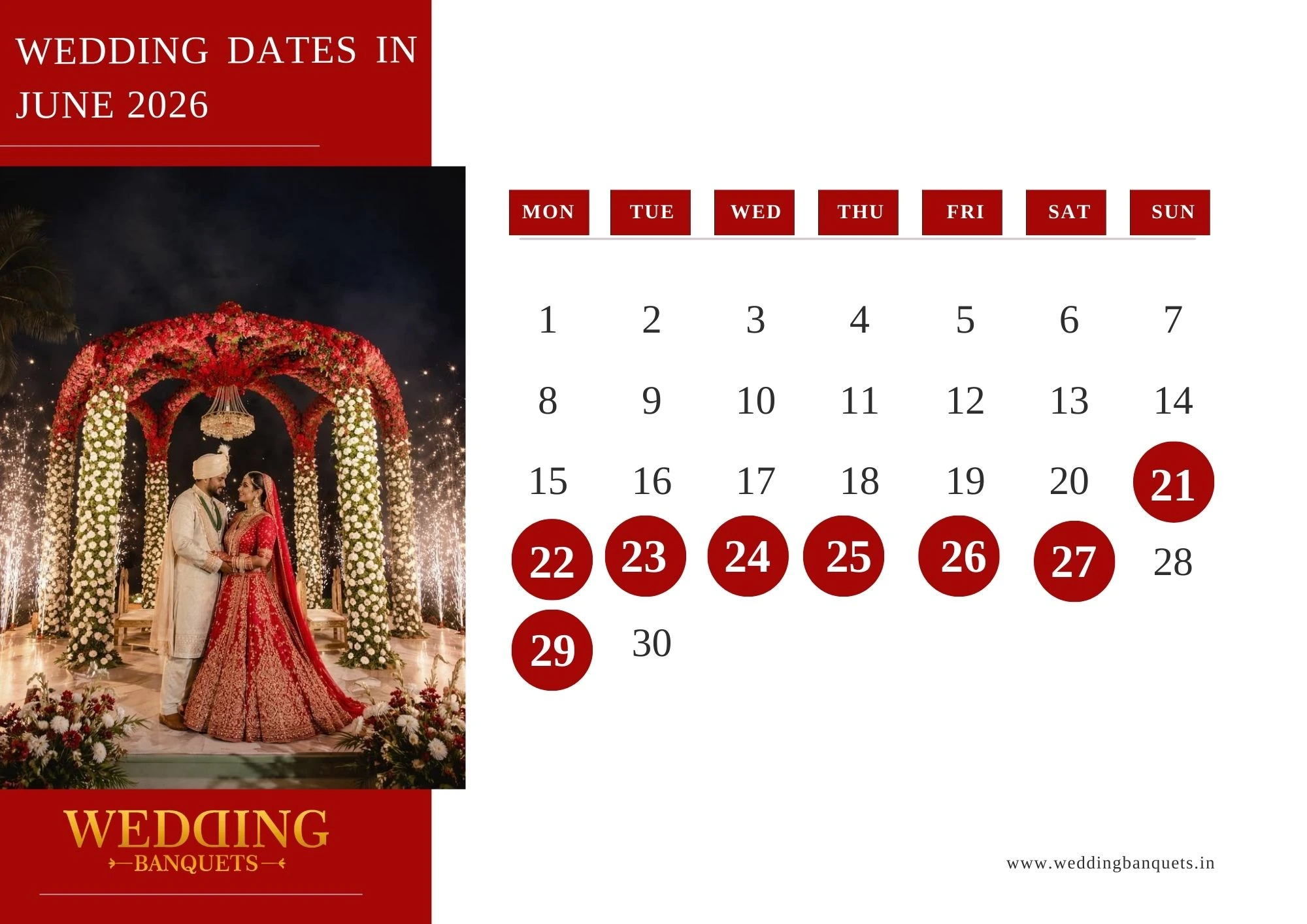 Wedding Dates in june 2026