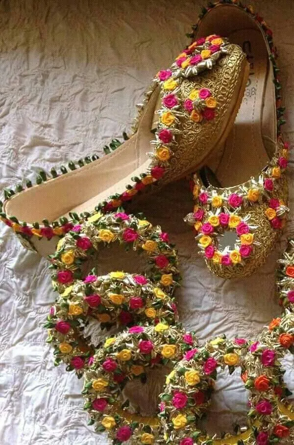 Traditional Indian bridal heels