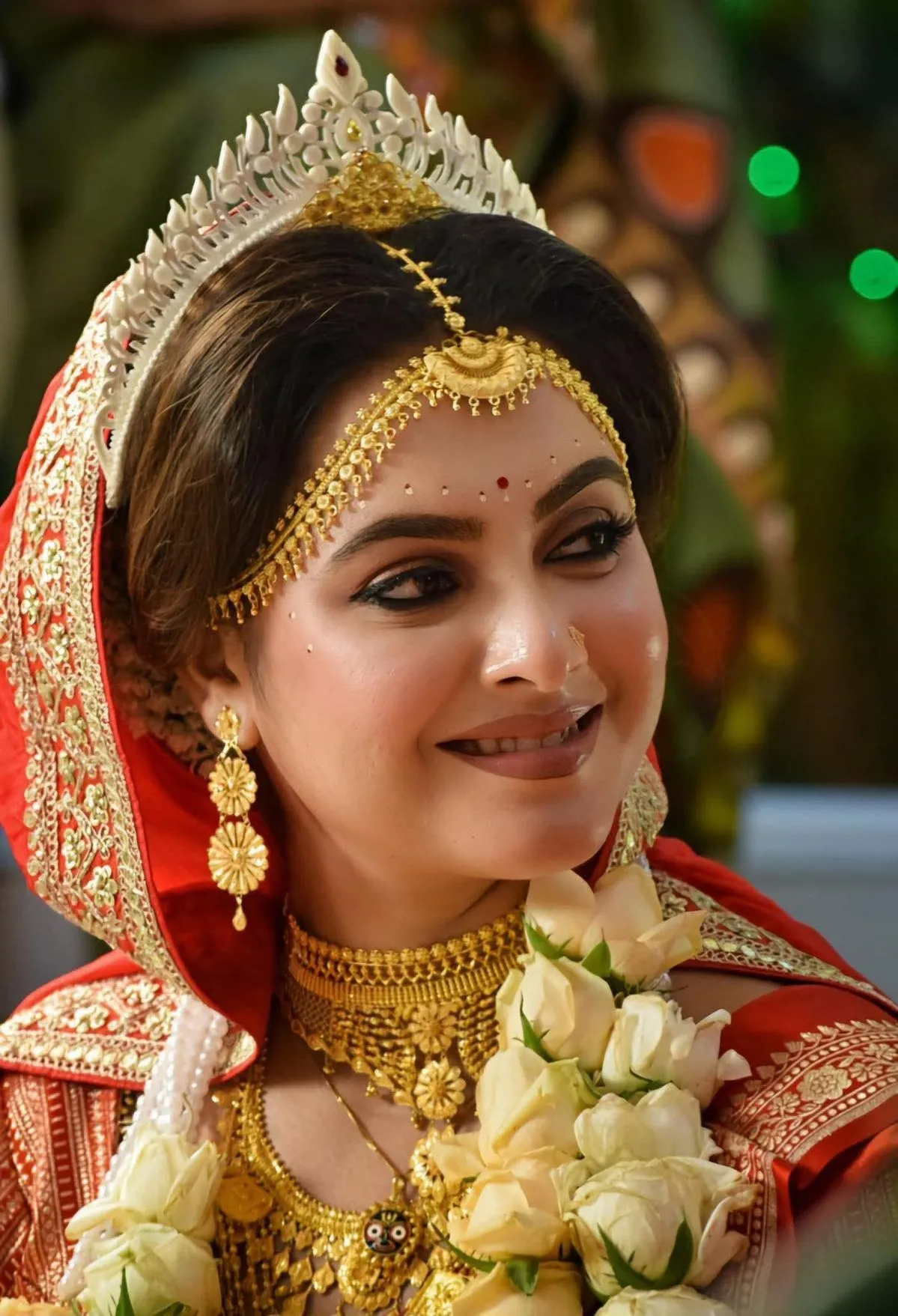 bengali bridal hairstyle