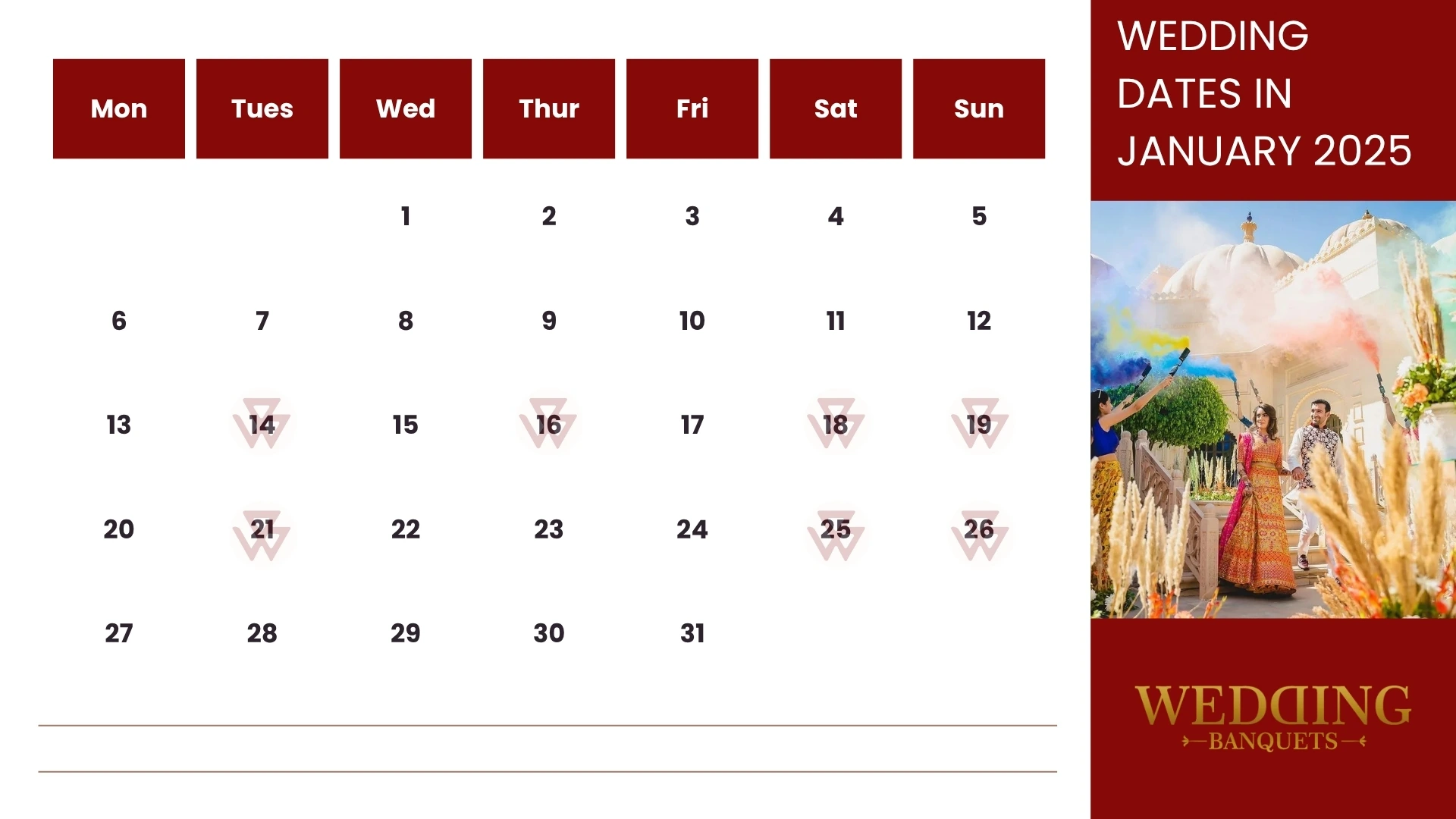 Marriage Dates in February 2025