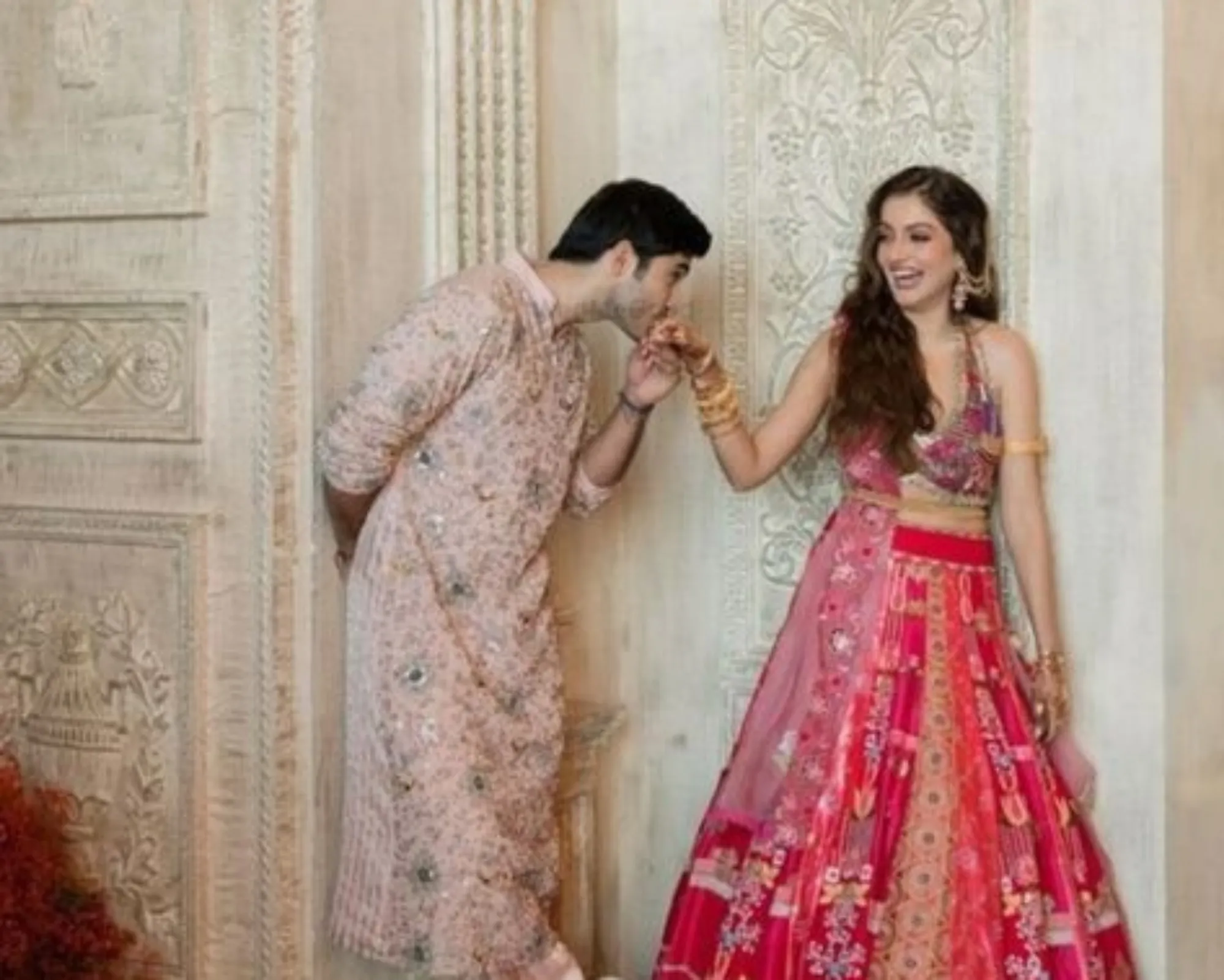 Classic Handholding Pose with a Twist