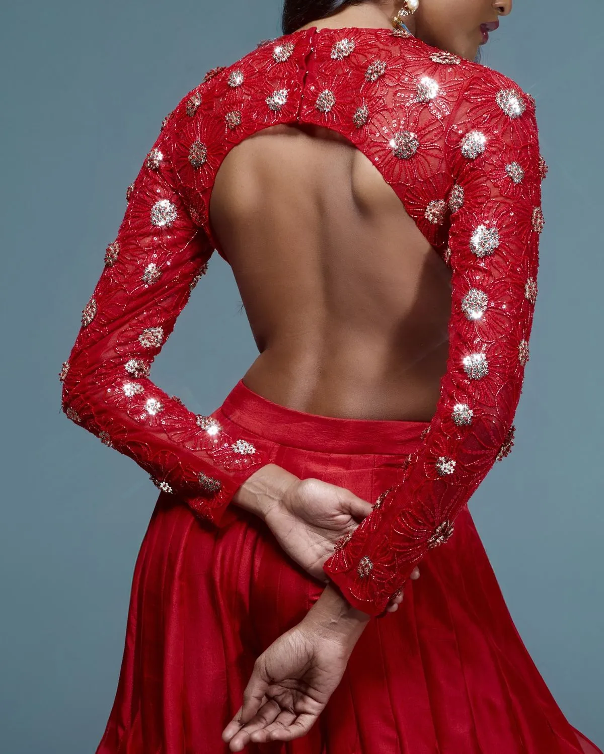 bridal blouse designs back side