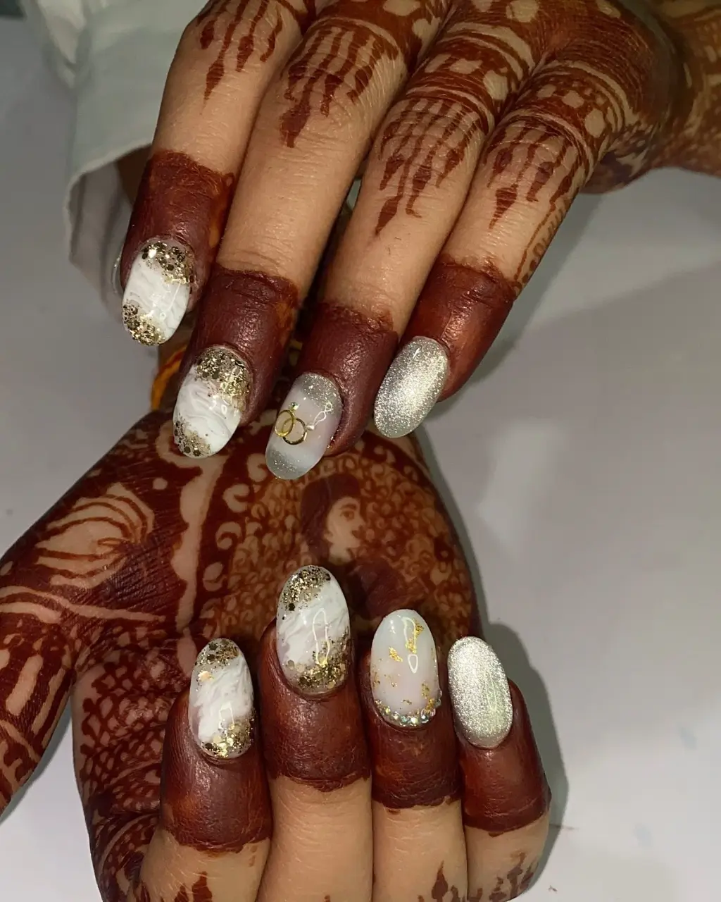 bridal nail art