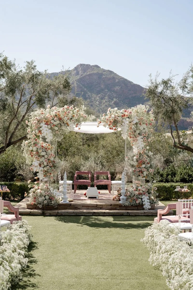 flower wedding stage decoration