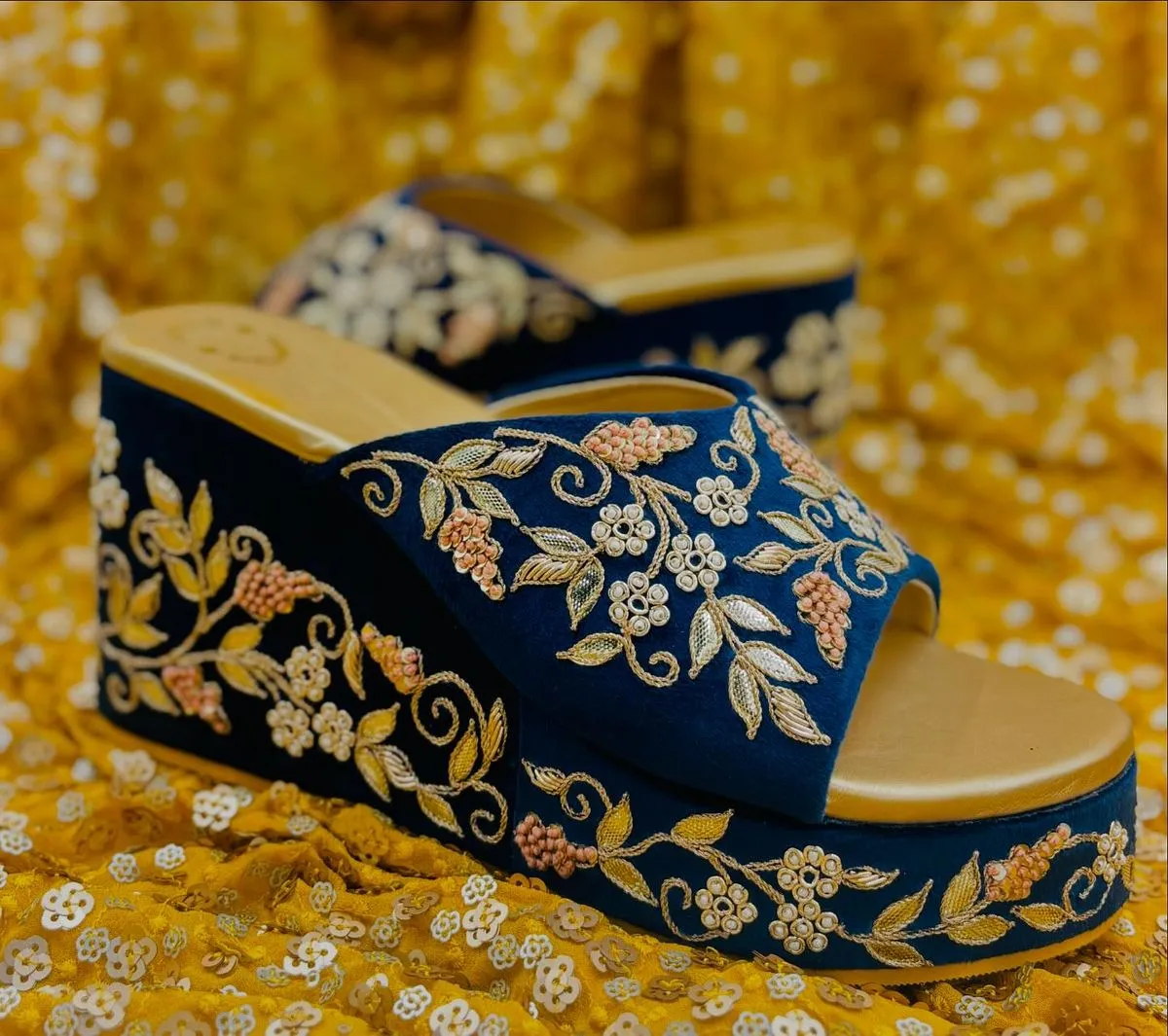 Square toe modern heels