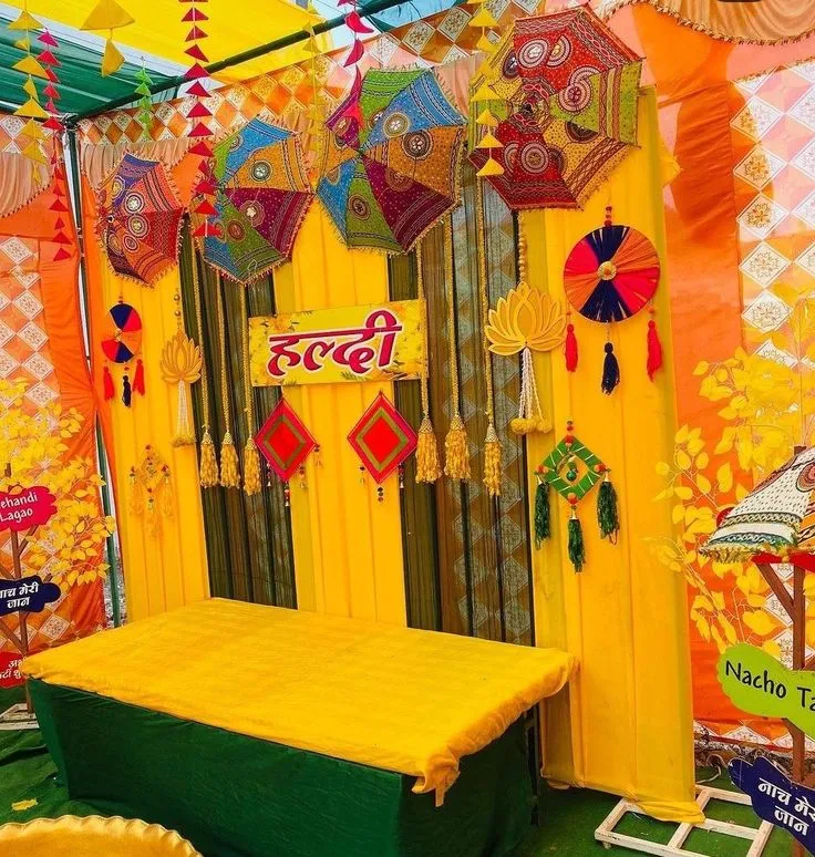 haldi stage decoration ideas