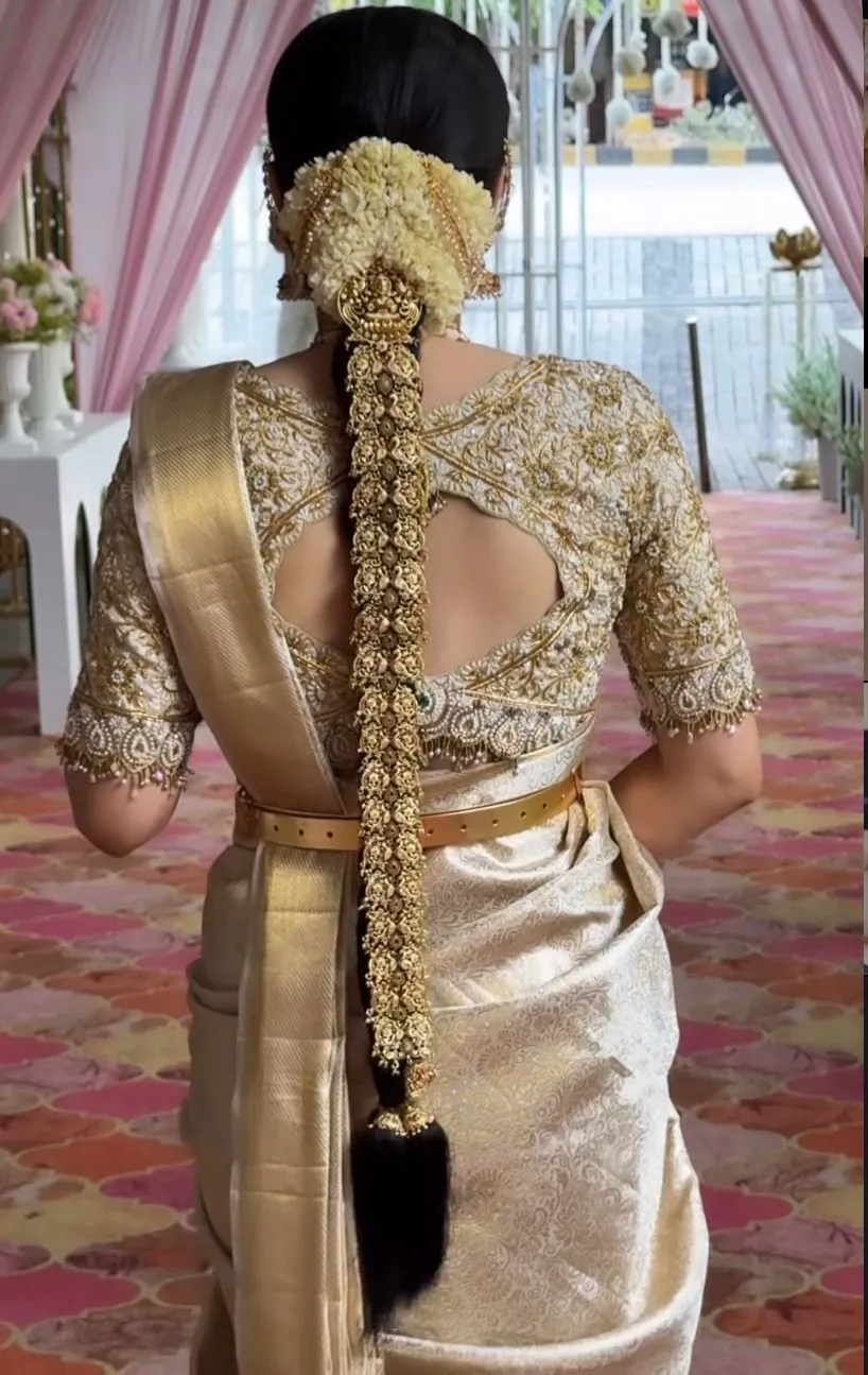south indian bridal hairstyle
